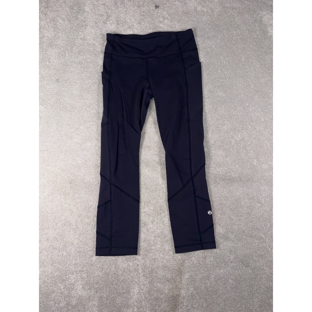 Lululemon Pace Rival Crop Leggings 4 Navy